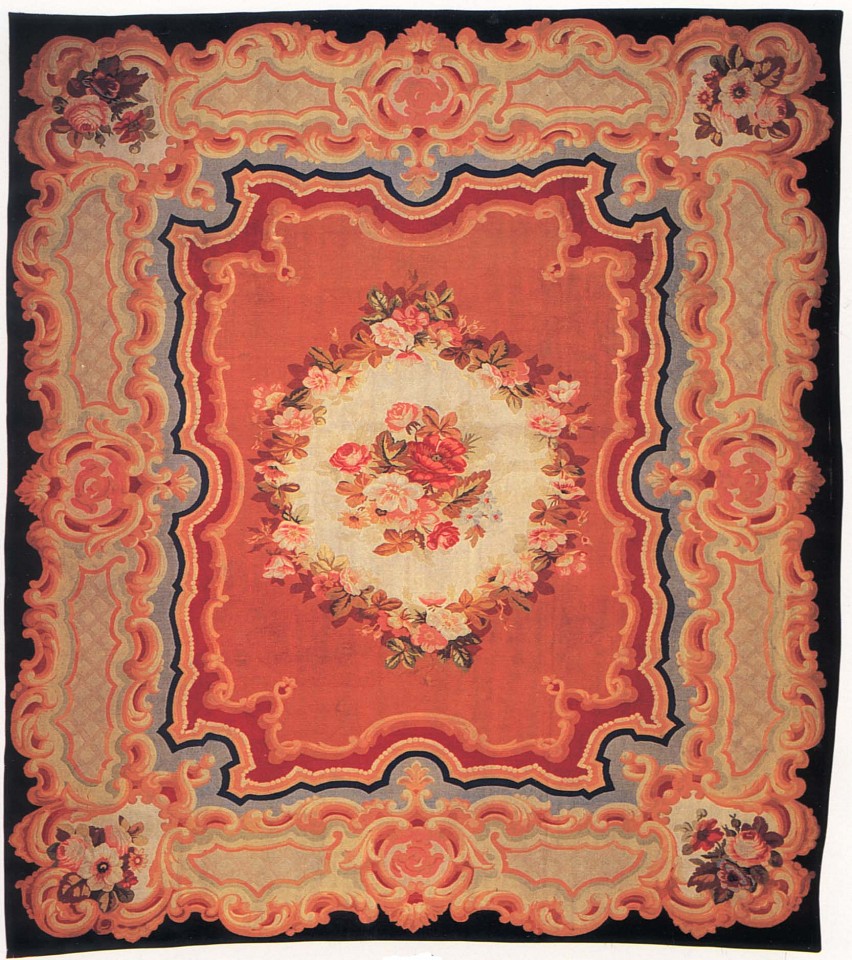 19th Century FRENCH, Aubusson Carpet, France, ca. 1875-1900
Wool, 125 1/4 x 144 1/8 in. (318 x 366 cm)
FRE-007
User2: 10% discount