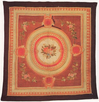 Work: 19th Century FRENCH Aubusson Rug, France, ca. 1875-1900